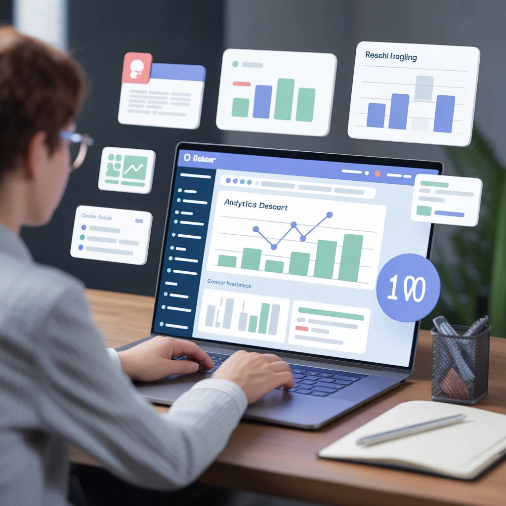 ideogram v3.0 Roartechmental tech infoguide by riproar blogging and SEO concept person working 0 1