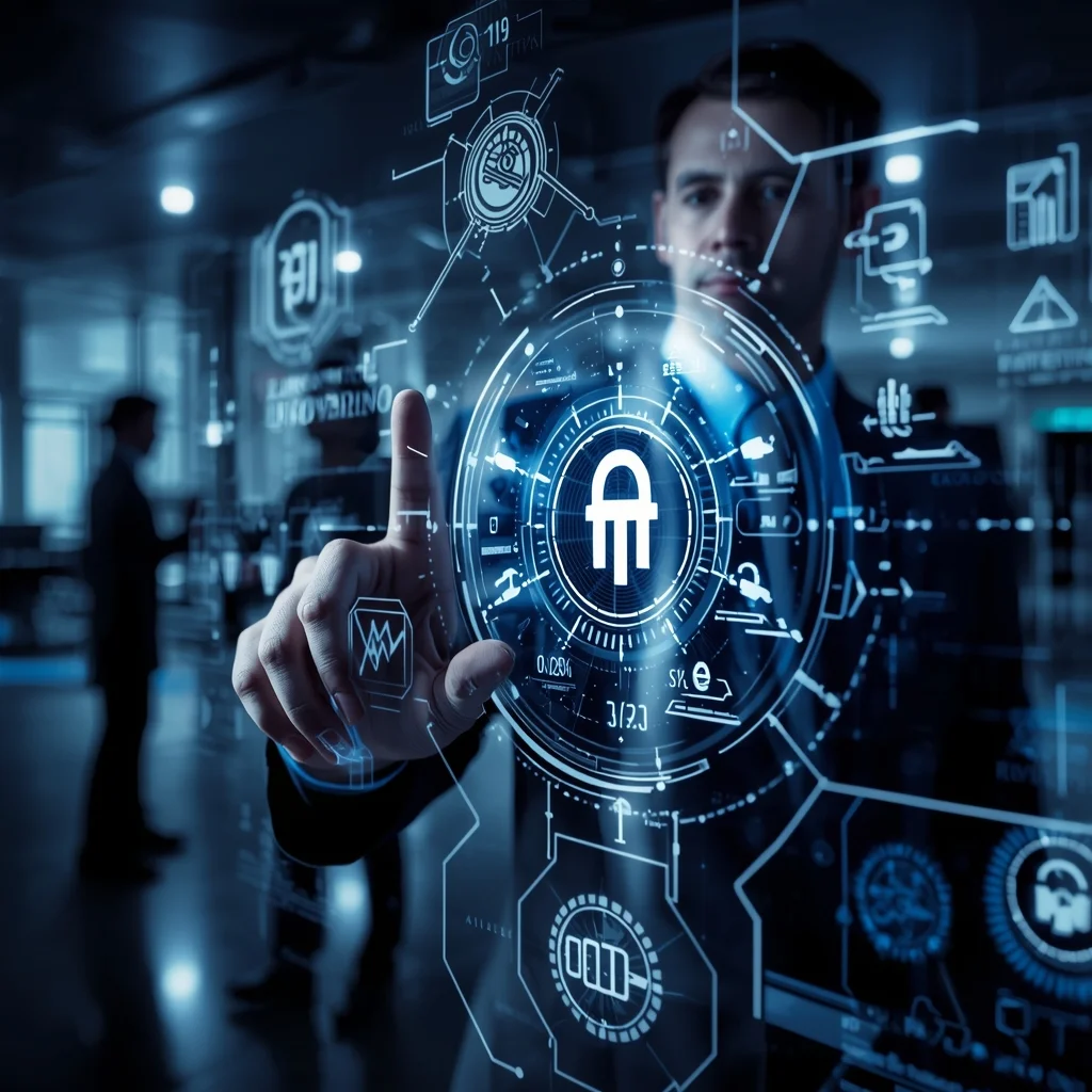 lucid origin Create a futuristic high quality and realistic image showing a person or team in 0