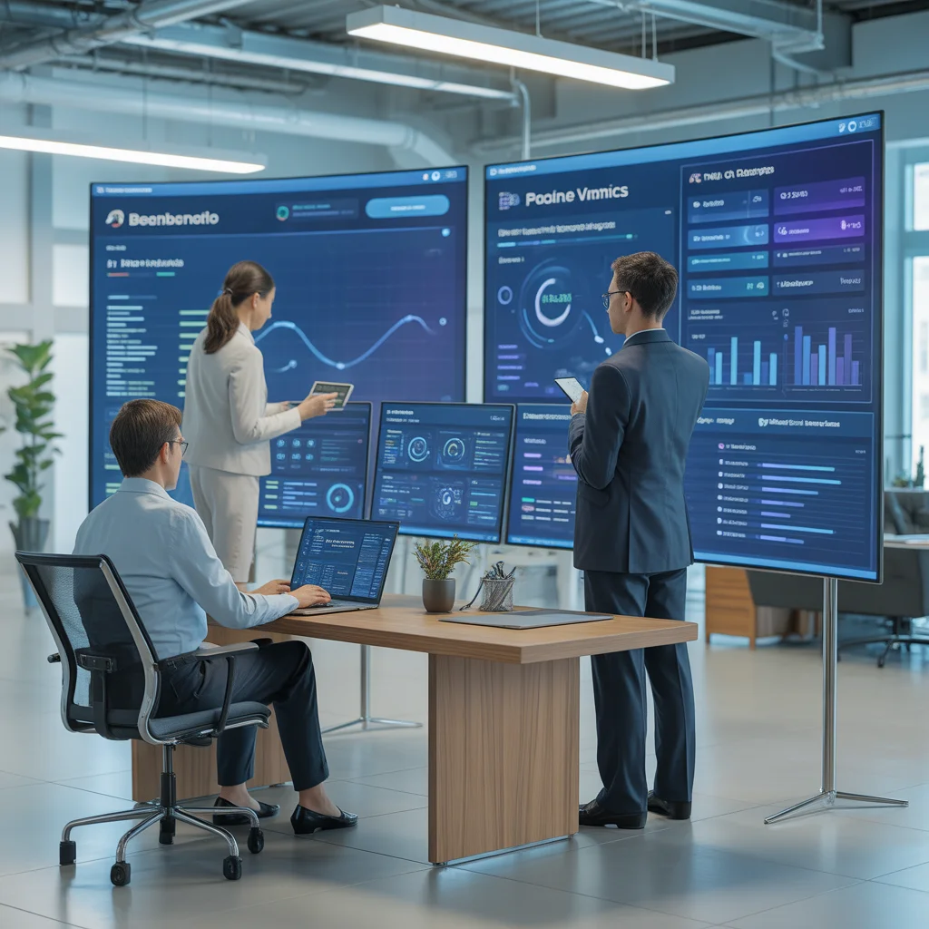 ideogram v3.0 BeaconSoft latest tech info in real business use modern office environment with 0