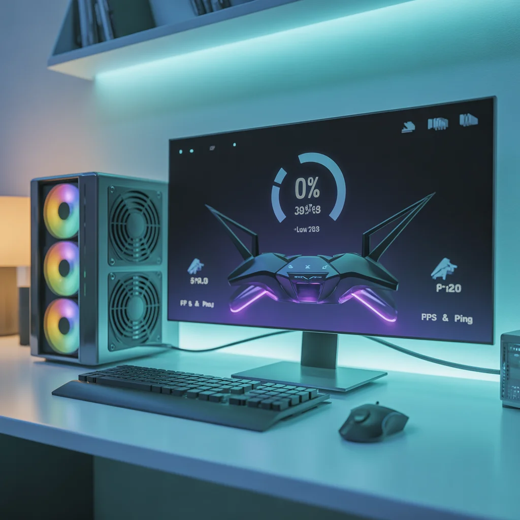 ideogram v3.0 Network optimization for online gaming setup Ethernet cable connected to gaming 0