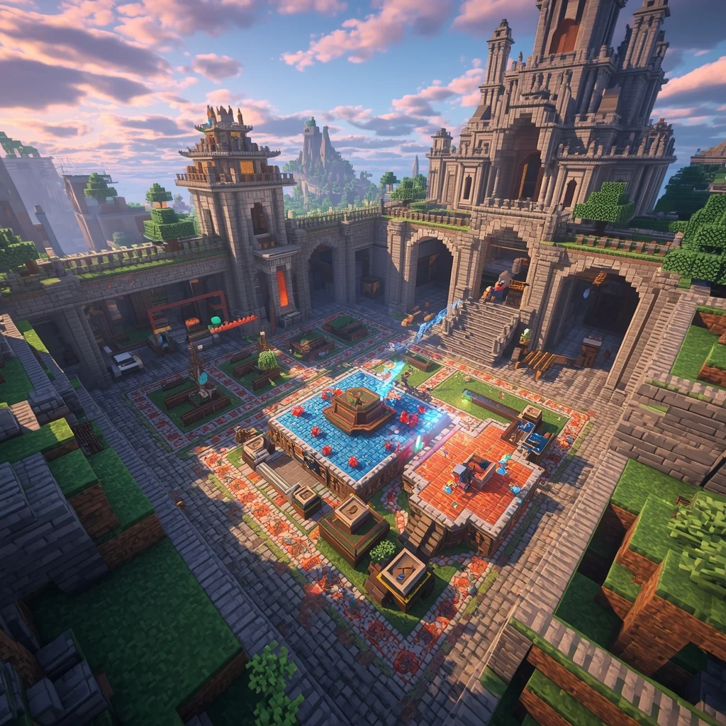 lucid origin minecraft playbattlesquare experience block style sandbox world inspired by voxe 0 1