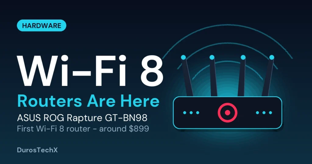 ASUS ROG Rapture GT-BN98, the first Wi-Fi 8 router
